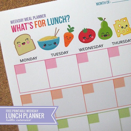 Lunch-Planning-Calendar