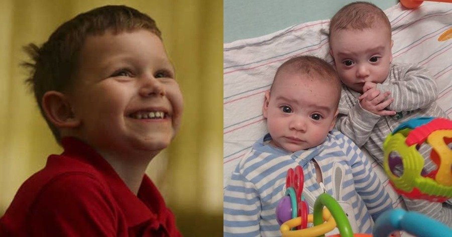 4χρονος ήρωας έγινε δωρητής μυαλού των οστών και έσωσε τη ζωή των δίδυμων νεογέννητων αδερφών του